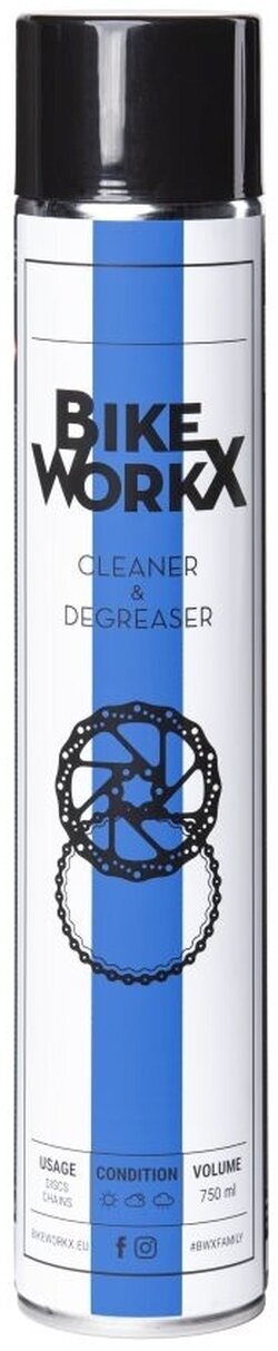 Rowerowy środek czyszczący BikeWorkX Cleaner & Degreaser Spray 750 ml Rowerowy środek czyszczący