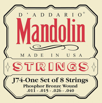 Corzi pentru mandoline D'Addario J74 Mandolin Strings - 1