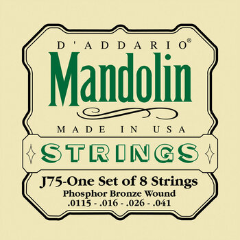 Corzi pentru mandoline D'Addario J75 Mandolin Strings - 1