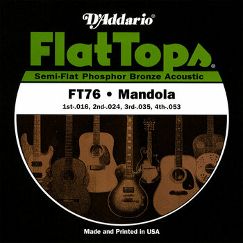 Cuerdas para mandolina D'Addario FT-76 Mandolin Strings - 1