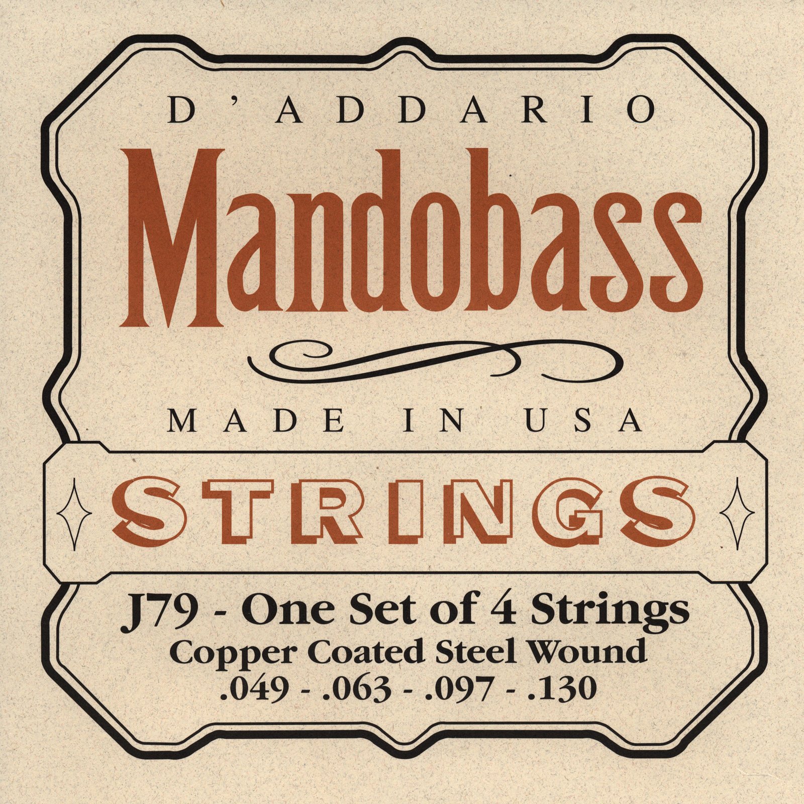 Cordes de mandolines D'Addario J79 Mandolin Strings