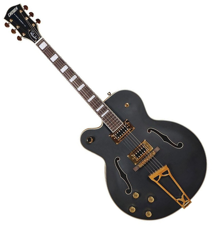 Halvakustisk guitar Gretsch G5191BK Electromatic Tim Armstrong SC RW Sort