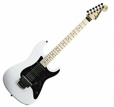 Elektrische gitaar Jackson Adrian Smith Signature San Dimas Snow White with Black Pickguard - 1