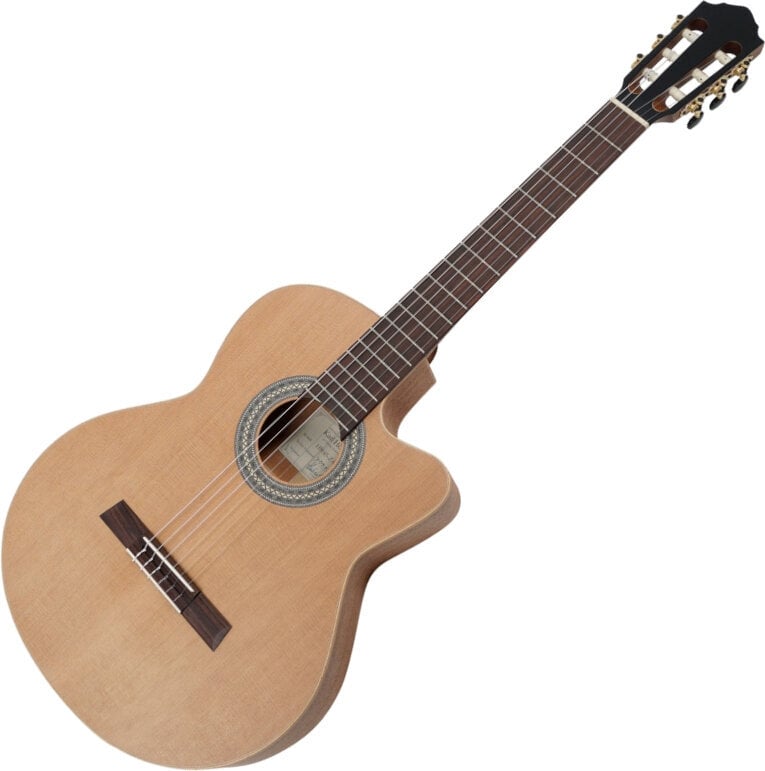 Klassisk gitarr med förförstärkare Höfner HM65-Z-CE 4/4 Natural