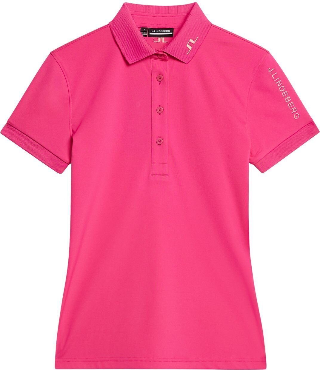 Polo-Shirt J.Lindeberg Tour Tech Womens Fuchsia Purple S Polo-Shirt