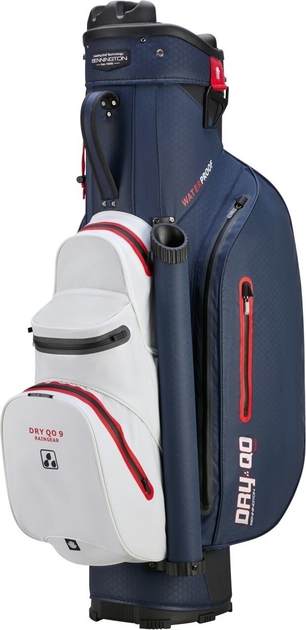 Golf torba Bennington QO 9+ Waterproof Navy/White/Red Golf torba