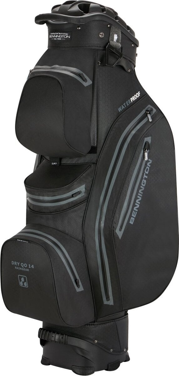 Golf torba Cart Bag Bennington QO 14+ Waterproof Black/Black Golf torba Cart Bag