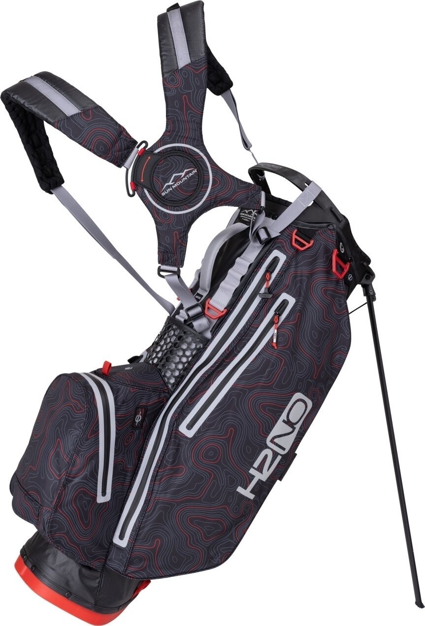 Golfbag Sun Mountain Adventure 14-Way Waterproof Black/Red Golfbag