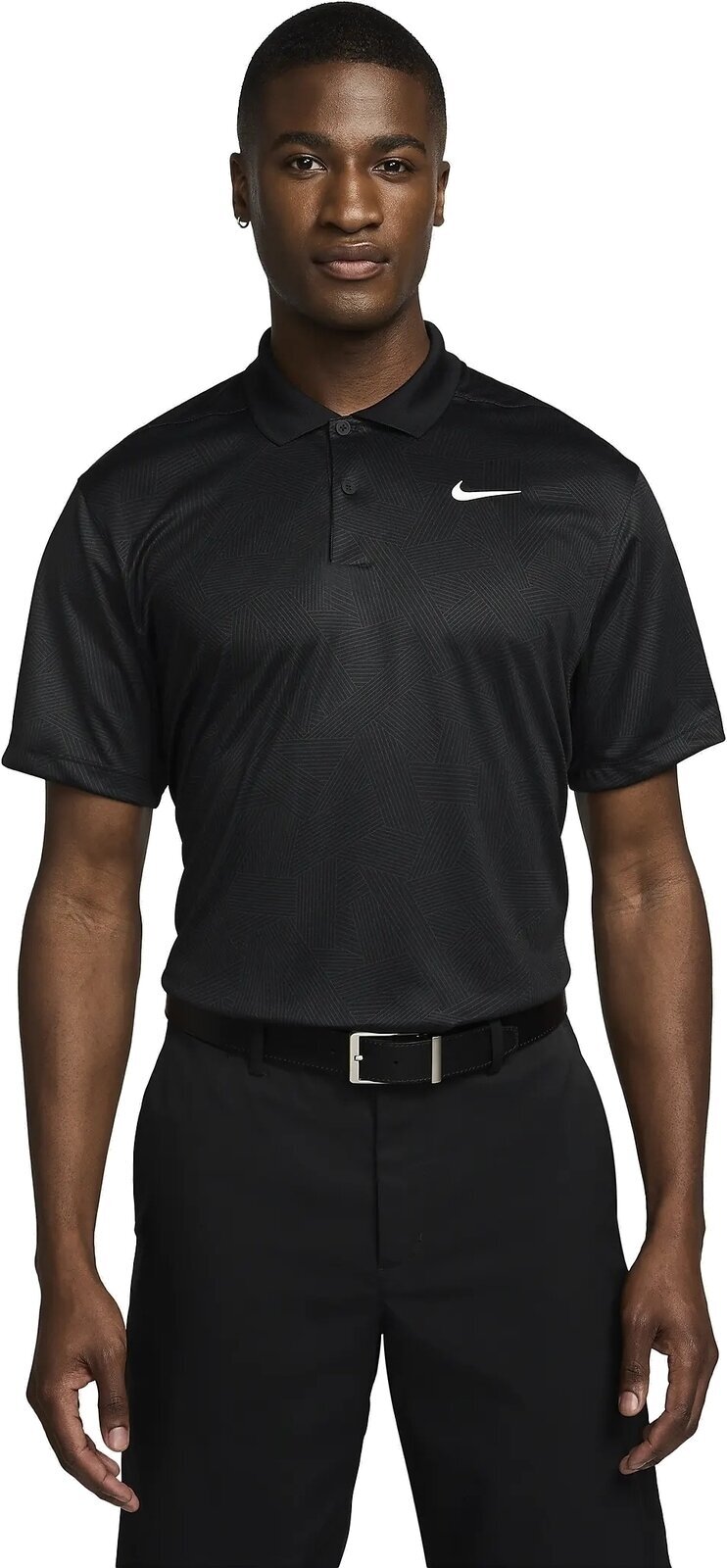 Camisa pólo Nike Dri-Fit Victory+ Mens Polo Black/Black/White S