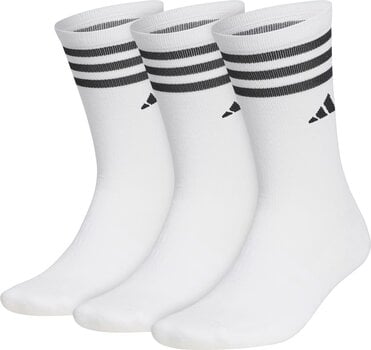 Șosete Adidas Crew Golf Socks 3-Pairs Șosete White 43-47 - 1