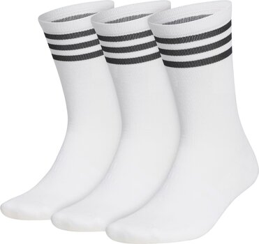 Șosete Adidas Basic Crew Golf Socks 3-Pairs Șosete White 48-51 - 1