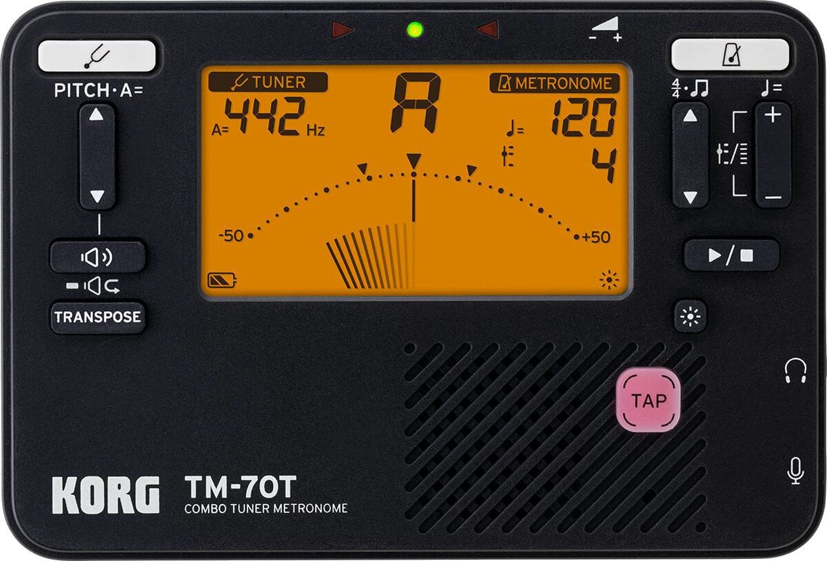 Multifunctioneel stemapparaat Korg TM-70T Zwart