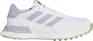 Calzado de golf junior Adidas S2G Spikeless 24 White/Halo Silver/Gum
