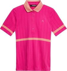 Polo Shirt J.Lindeberg Moira Fuchsia Purple L Polo Shirt