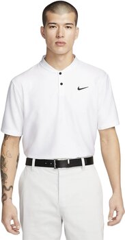 Polo majice Nike Dri-Fit Victory Texture Mens Polo White/Black S Polo majice - 1