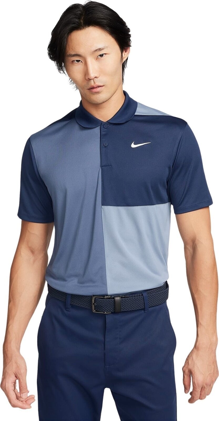 Polo Shirt Nike Dri-Fit Victory+ Mens Polo Midnight Navy/Ashen Slate/Diffused Blue/White S