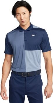 Polo Shirt Nike Dri-Fit Victory+ Mens Polo Midnight Navy/Ashen Slate/Diffused Blue/White S - 1