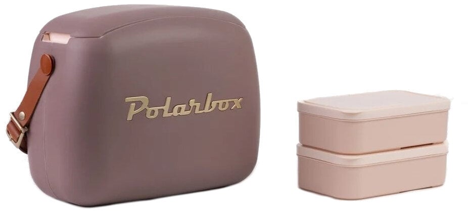 Lodówka turystyczna, lodówka jachtowa Polarbox Urban Retro Cooler Bag Mauve Gold 6 L