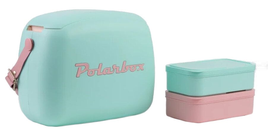 Draagbare koelkast voor boten Polarbox Summer Retro Cooler Bag Pop Verde Rosa 6 L
