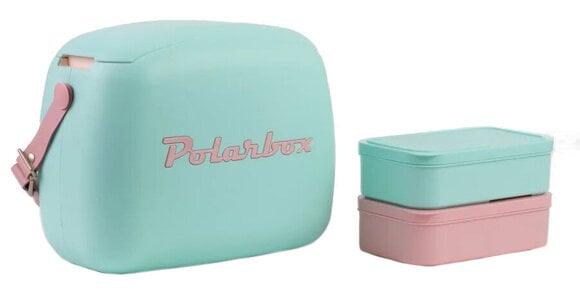Draagbare koelkast voor boten Polarbox Summer Retro Cooler Bag Pop Verde Rosa 6 L - 1