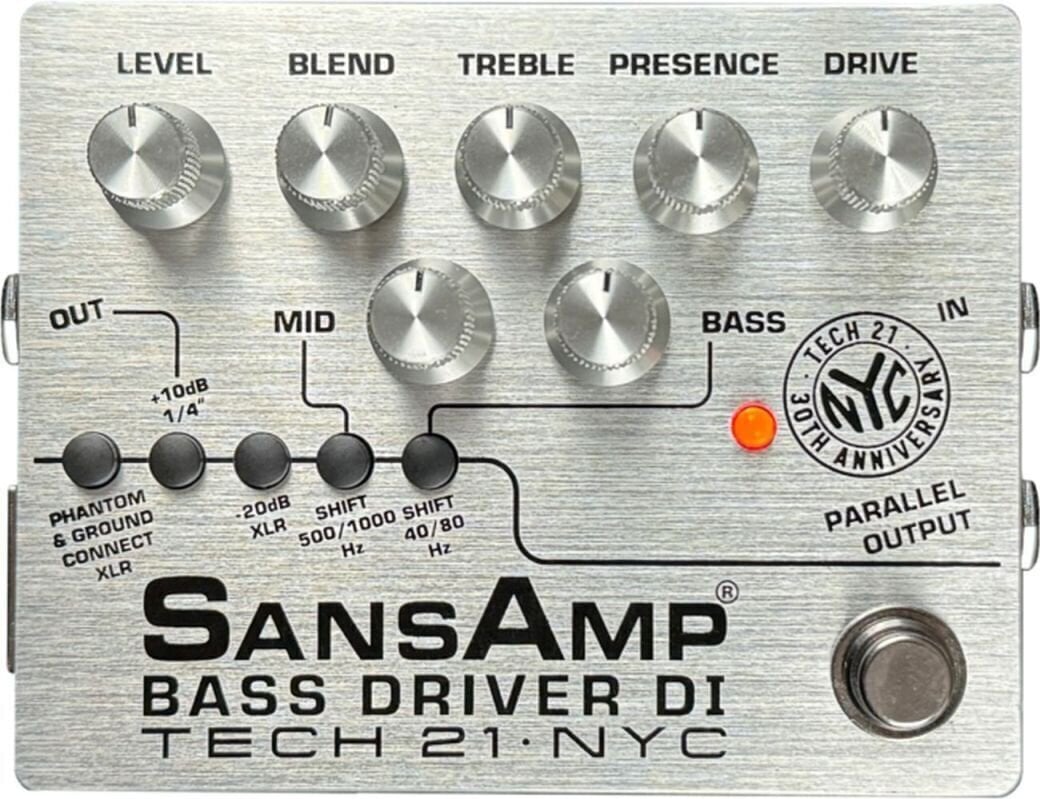 Bassguitar Effects Pedal Tech 21 SansAmp Bass Driver D.I. 30th Anniversary