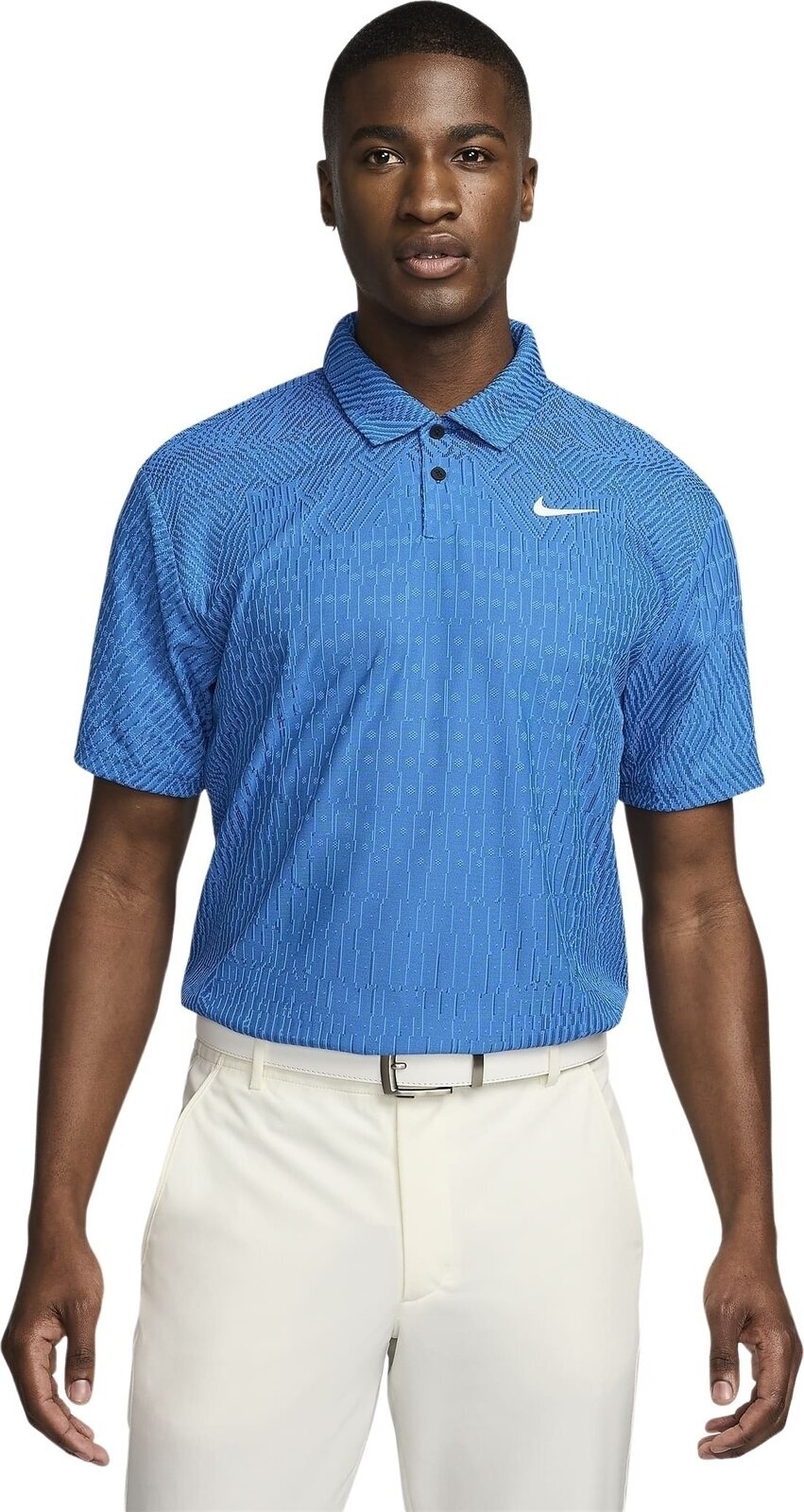 Polo majice Nike Dri-Fit ADV Tour Mens Polo Light Photo Blue/Court Blue/White L