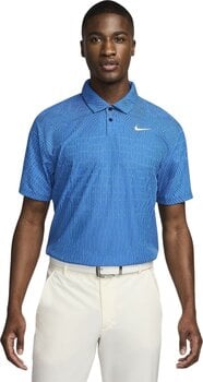 Polo Shirt Nike Dri-Fit ADV Tour Mens Polo Light Photo Blue/Court Blue/White L - 1
