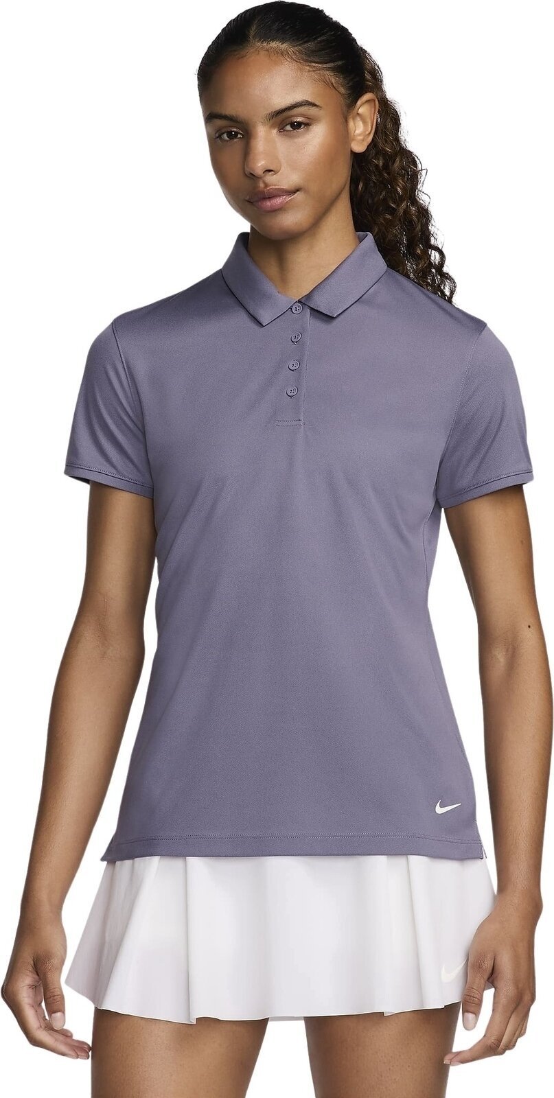Nike Dri-Fit Victory Womens Polo Daybreak/White L Violet female