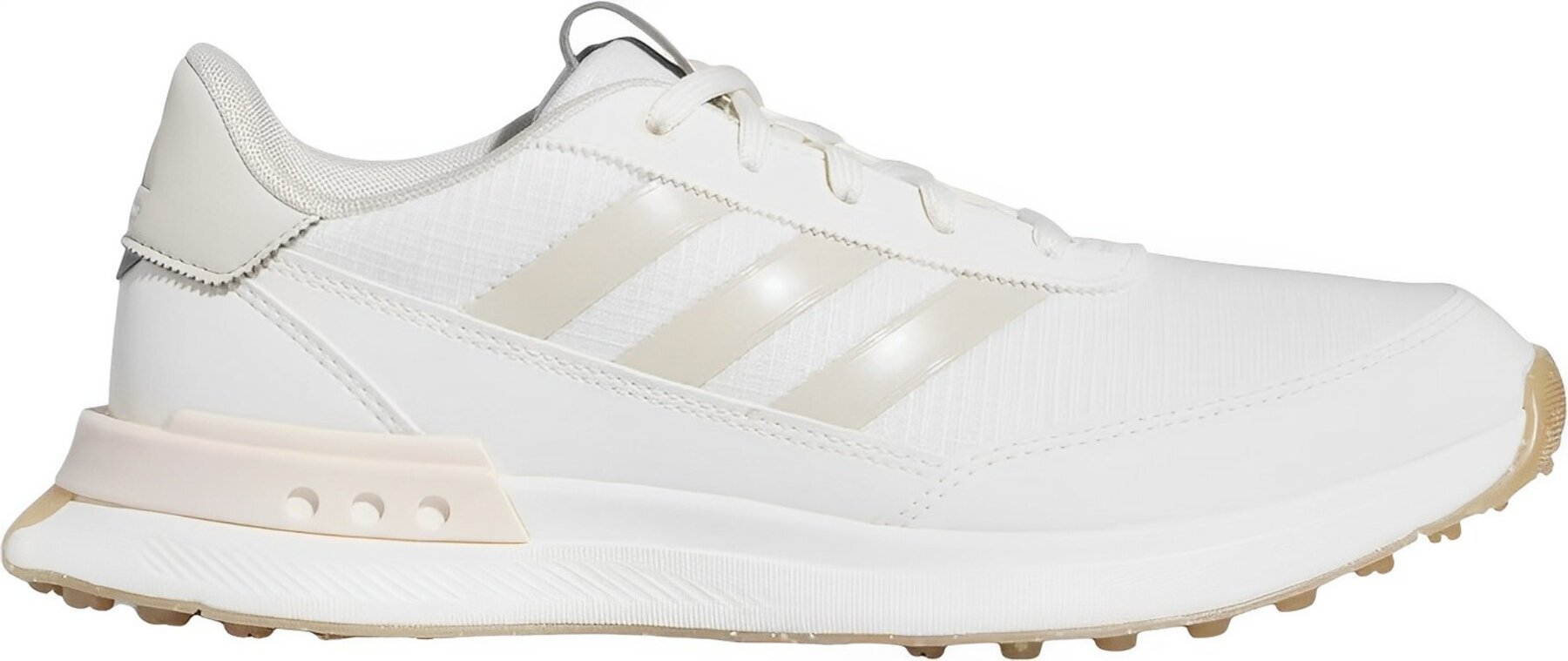 Golfskor för dam Adidas S2G Spikeless 24 Womens Golf Shoes White/Wonder Quartz/Aluminium 38