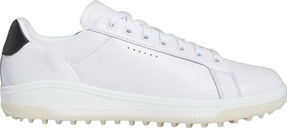 Calçado de golfe para homem Adidas Go-To Spikeless 2.0 Mens Golf Shoes White/Core Black/Aluminium 46 - 1