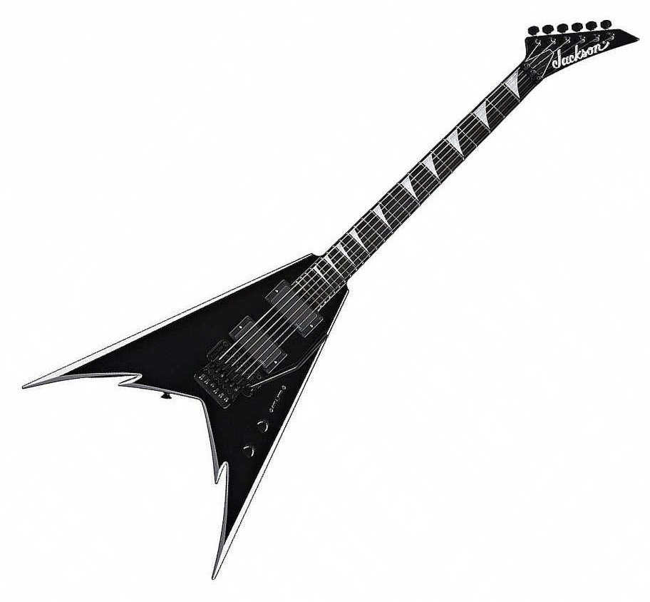 Elektrische gitaar Jackson Phil Demmel Signature King V Black with Silver Bevels