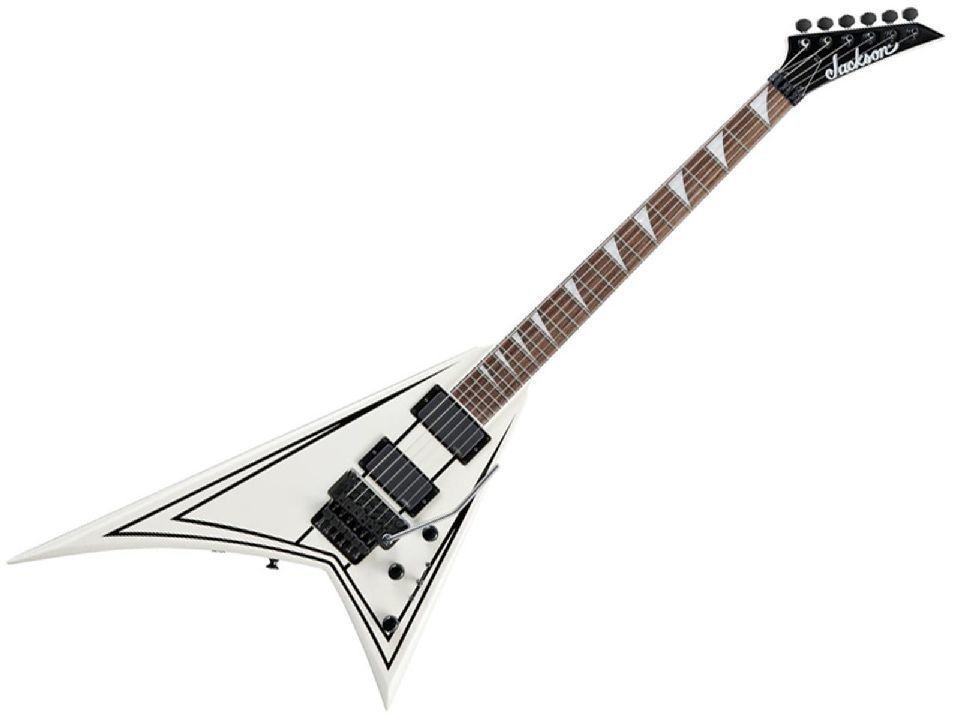 Elektrische gitaar Jackson Rhoads RRXMG RW White with Black Pinstripes