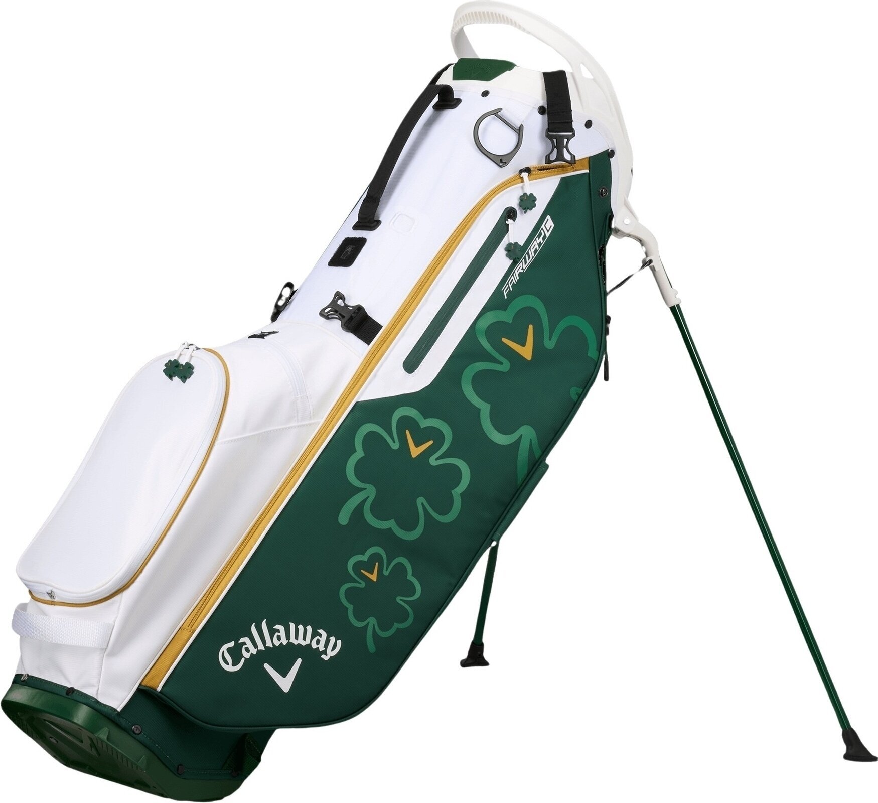 Golfbag Callaway Lucky Fairway C White/Green/Gold Golfbag