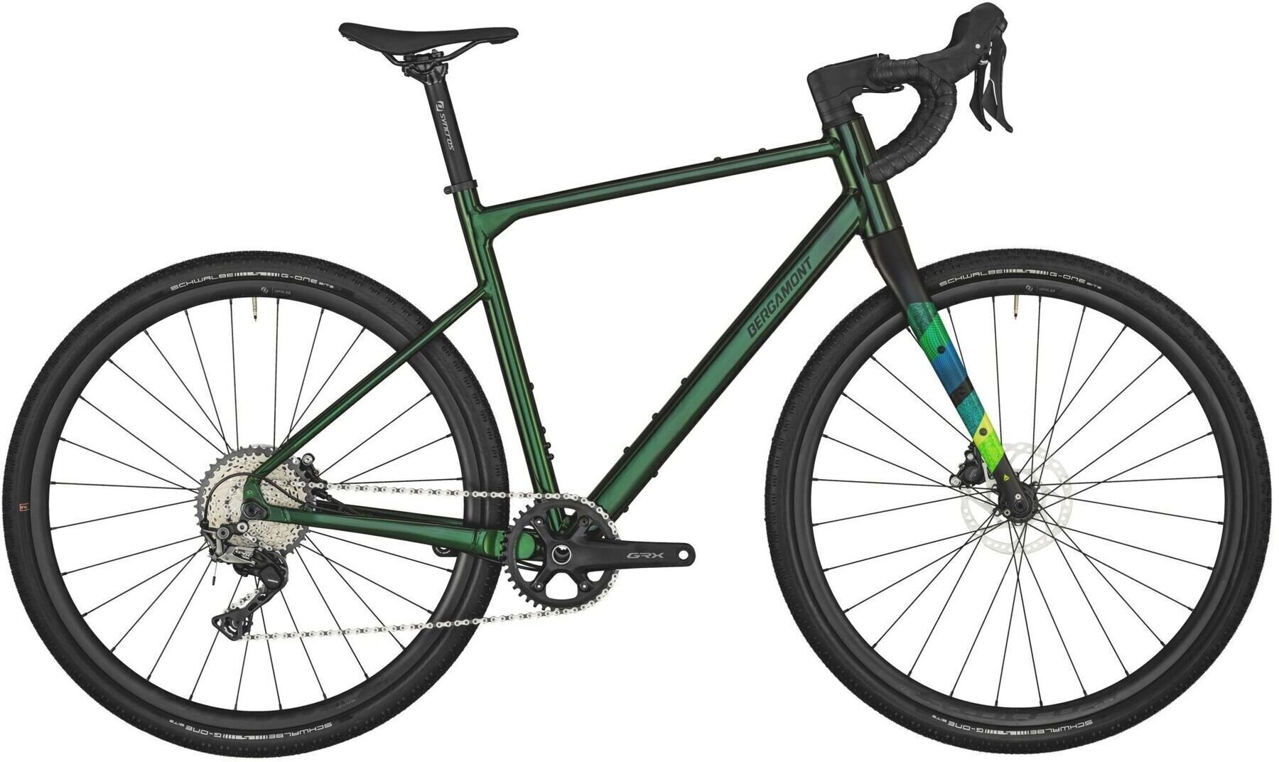 Vélo de Gravel / Cyclocross Bergamont Graduance 8 Shimano GRX RD-RX812 1x11 Shiny Mirror Green 49 Shimano 2024