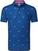 Polo košile Footjoy Thistle Print Lisle Deep Blue XL