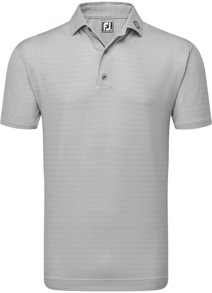 Polo Shirt Footjoy Octagon Print Lisle White XL