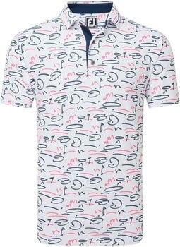 Риза за поло Footjoy Golf Course Doodle White XL - 1