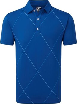 Polo Shirt Footjoy Raker Print Lisle Deep Blue L - 1