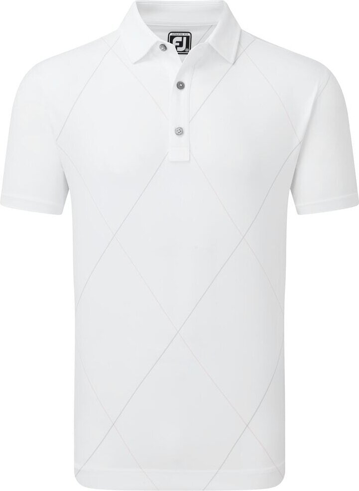 Koszulka Polo Footjoy Raker Print Lisle White XL