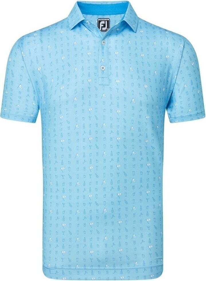 Camiseta polo Footjoy The 19th Hole Lisle Blue Sky XL