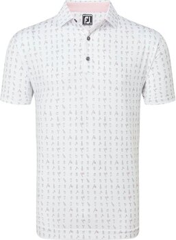 Camiseta polo Footjoy The 19th Hole Lisle Blanco S - 1