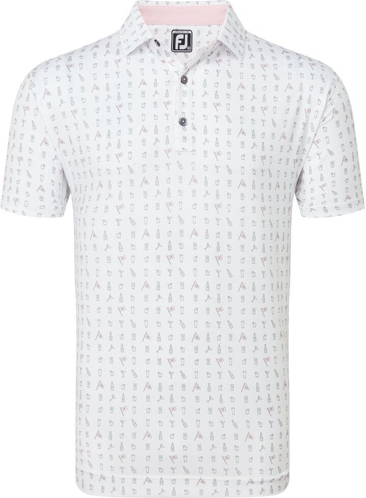 Camiseta polo Footjoy The 19th Hole Lisle Blanco XL