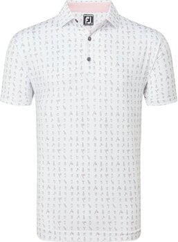 Polo Shirt Footjoy The 19th Hole Lisle White XL - 1