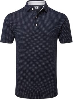 Polo Shirt Footjoy Stretch Dot Print Lisle Navy/White XL - 1