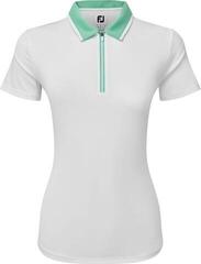 Polo košile Footjoy Colour Block Lisle White/Mint