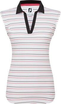 Polo Shirt Footjoy Sleeveless Striped Lisle Black M - 1