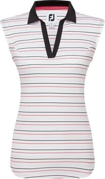Polo Shirt Footjoy Sleeveless Striped Lisle Black S - 1