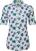 Polo Shirt Footjoy 1/2 Zip Floral Print Lisle Lavender/Mint/Navy M