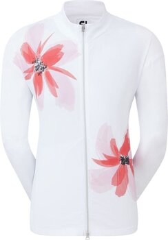 Hættetrøje/Sweater Footjoy Lightweight Woven Jacket White/Pink S - 1