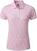 Camisa pólo Footjoy Floral Print Lisle Pink/White L